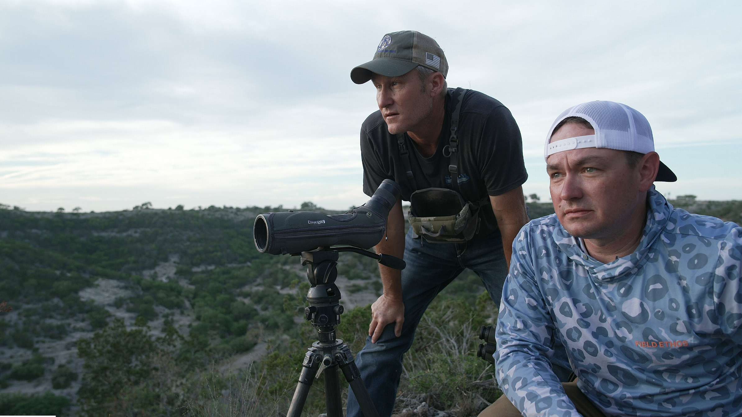 Glassing the field for axis deer