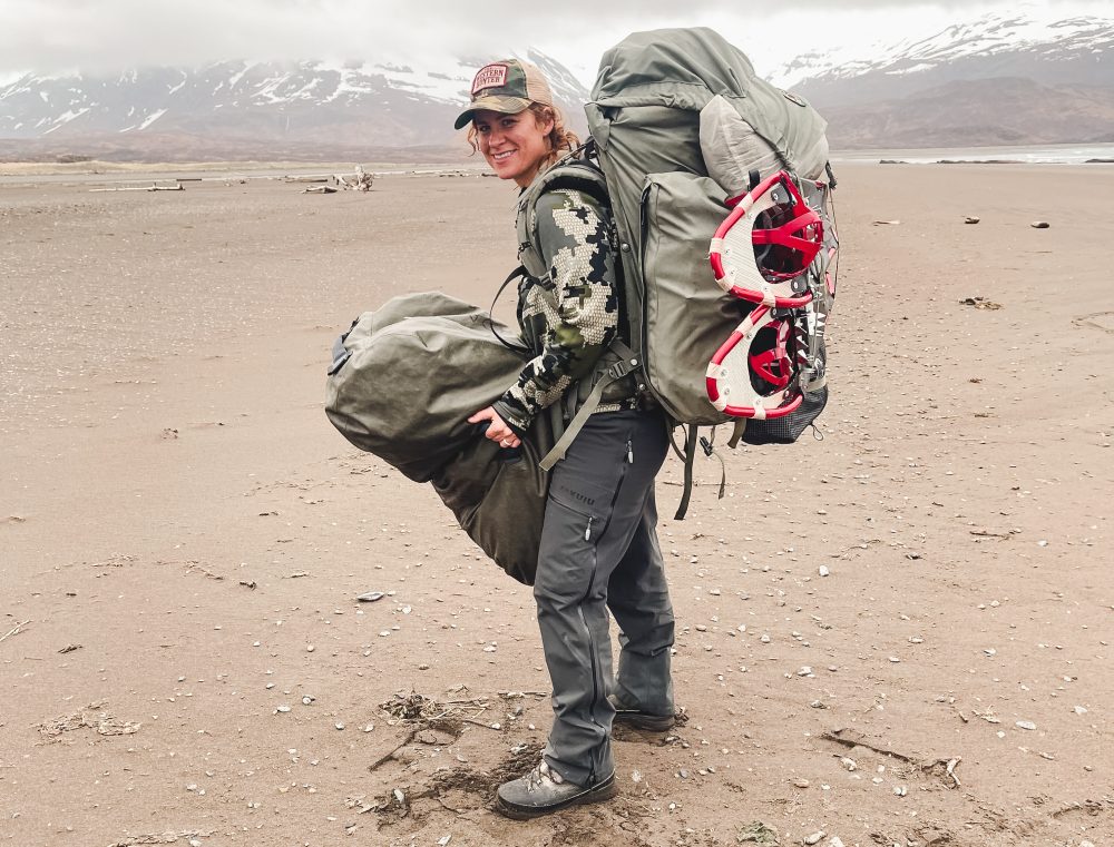 Tana Grenda shortly before setting off on their hunt